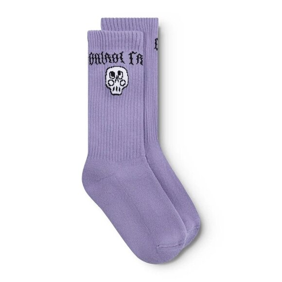 Nununu Silou Skull Socks in Mauve Mist - Picture 1 of 5